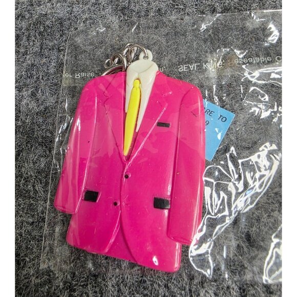 Accessories - Pink Suit & Tie Keychain 80s 90s